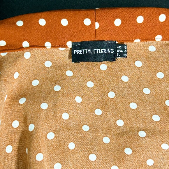 PrettyLittleThing Polka Dot Tea Dress - Picture 4 of 6